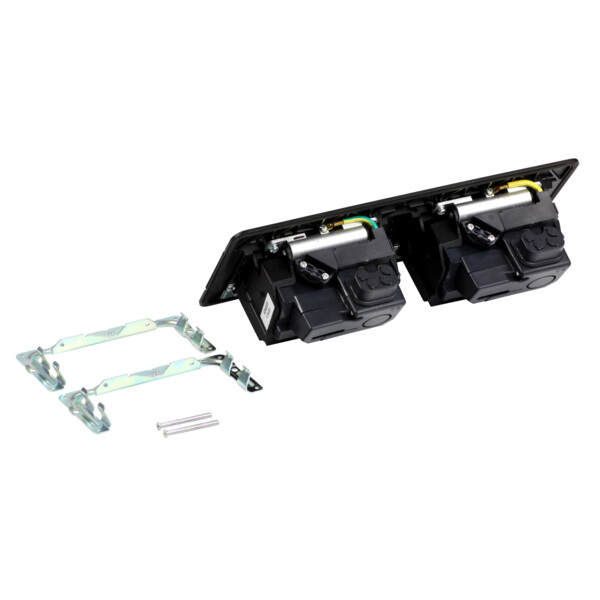 Pop up mobilier 2x4 modules noir + kit installation - Legrand - 654005