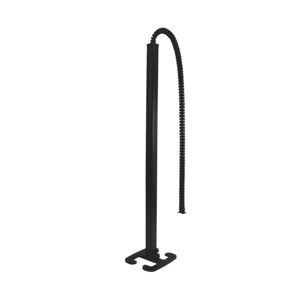 Colonne mobile 1 compartiment Legrand à clippage direct H2m avec corps alu et couvercle pvc noir - Legrand - 653008