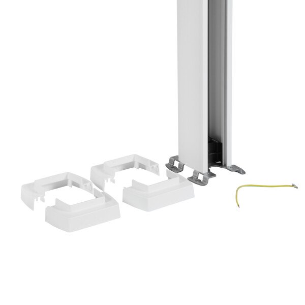 Colonne 1 compartiment Legrand à clippage direct hauteur 3,92m couvercle PVC et corps en alu - blanc - Legrand - 653013