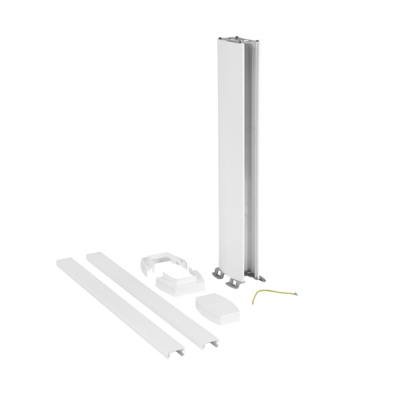 Colonnette 2 compartiments Legrand hauteur 0,68m avec corps et couvercle pvc blanc - Legrand - 653023