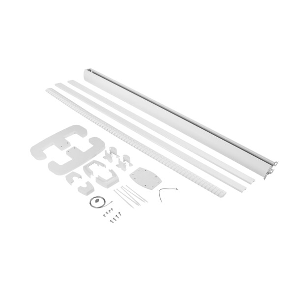 Colonne mobile 2 compartiments Legrand à clippage direct H2m avec corps alu et couvercle pvc blanc - Legrand - 653026