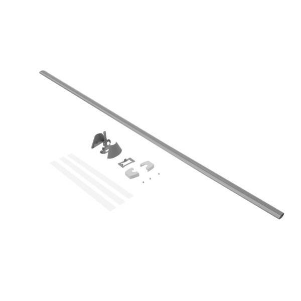Kit extension pour colonnette Legrand Ovaline 2 compartiments 2,70m chapeau blanc et Ovaline alu - Legrand - 653063