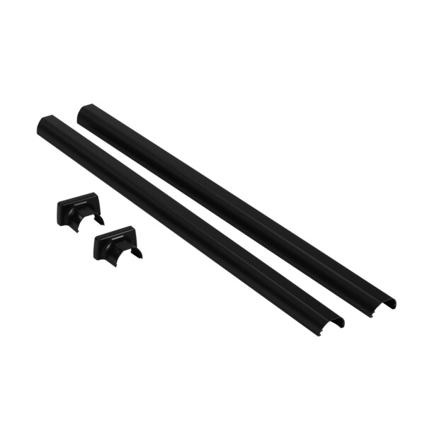 Kit finition perche Legrand pour colonne 1 ou 2 compartiments noir - Legrand - 653068