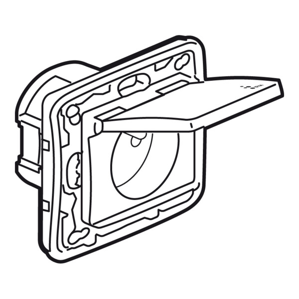 Prise de courant 2P+T pur Legrand Niloé IP44 16A bornes automatiques - Legrand - 664748