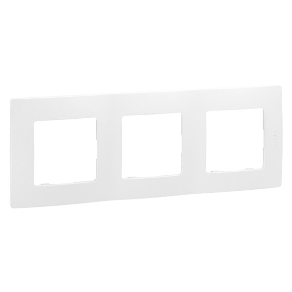 Plaque pur Legrand Niloé 3 postes - Legrand - 665003