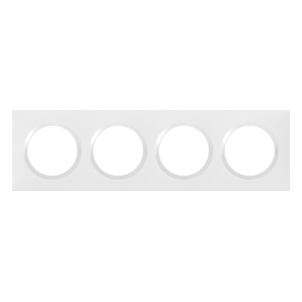 Legrand dooxie plaque 4 postes blanc - Legrand - 600904