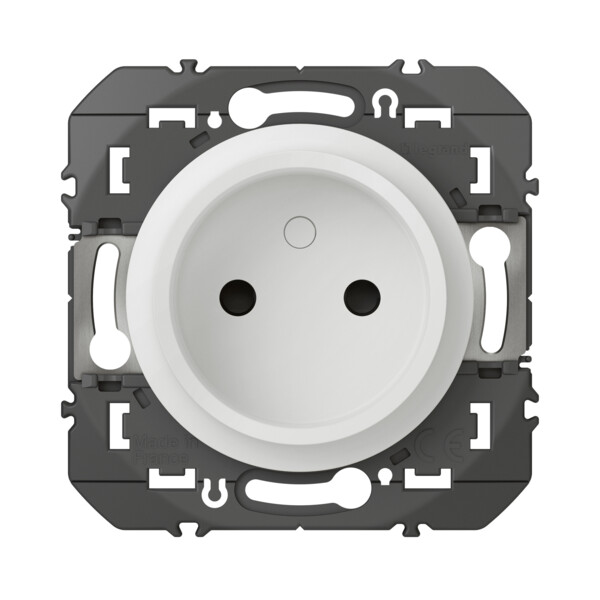 Prise de courant 2P blanc Legrand Dooxie à puits 16A - Legrand - 600334