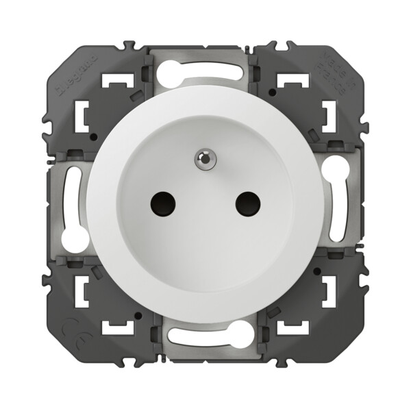 Prise de courant 2P+T blanc Legrand Dooxie à puits 16A - Legrand - 600337