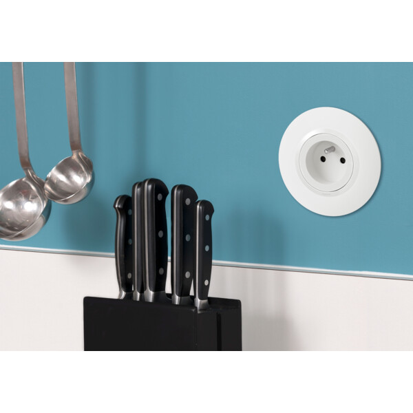 Prise de courant 2P+T blanc Legrand Dooxie à puits 16A - Legrand - 600337
