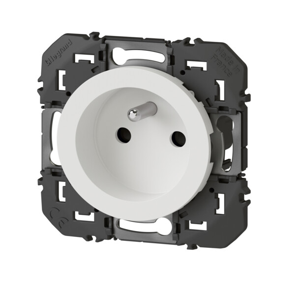 Prise de courant 2P+T blanc Legrand Dooxie à puits 16A - Legrand - 600337