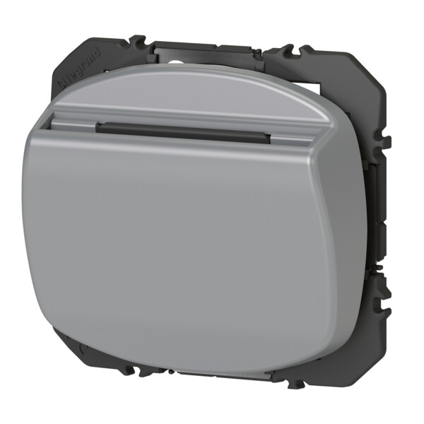 Interrupteur à badge aluminium Legrand Dooxie 10AX 250V - Legrand - 600133