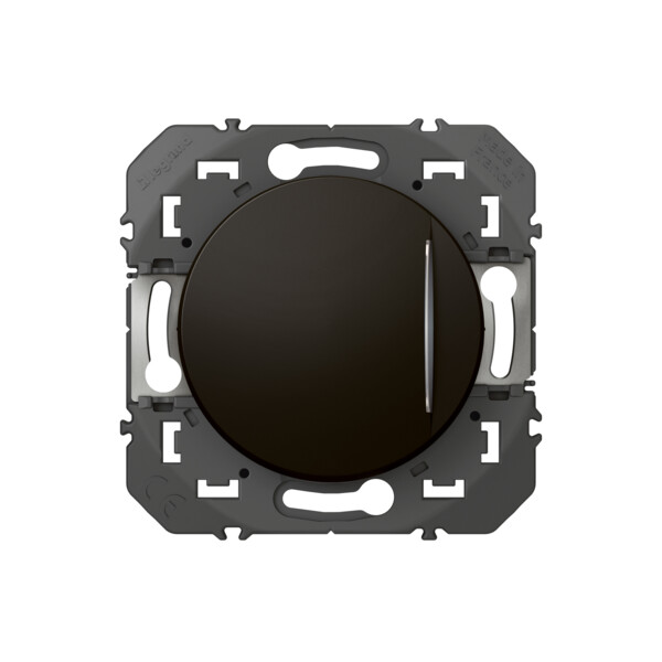 Interrupteur ou va-et-vient noir mat Legrand Dooxie avec voyant lumineux 10AX 250V - Legrand - 600211