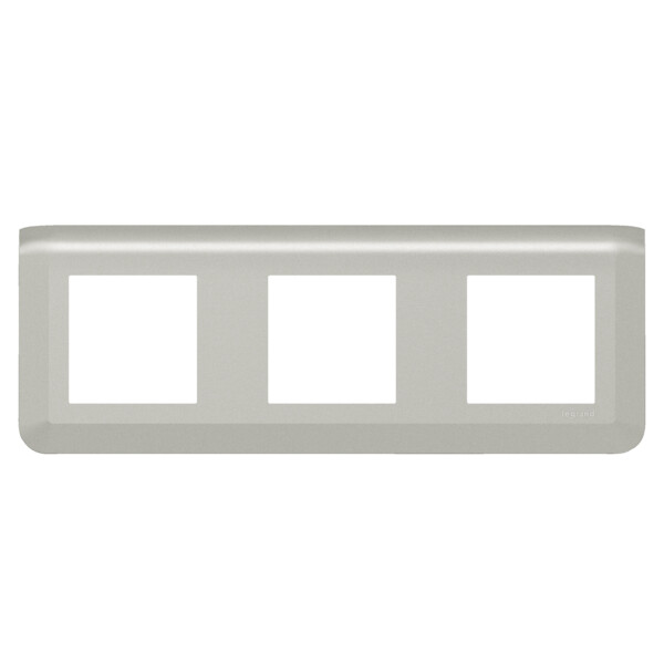 Plaque de finition horizontale Mosaic pour 3x2 modules alu - Legrand - 079306L