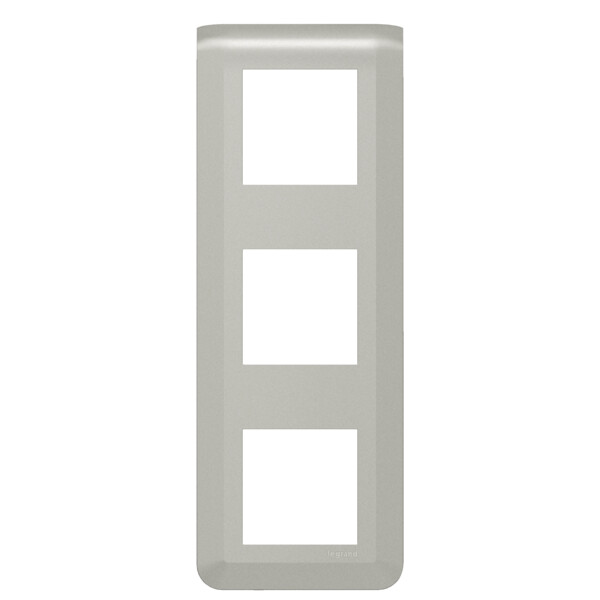 Plaque de finition verticale Mosaic pour 3x2 modules alu - Legrand - 079323L