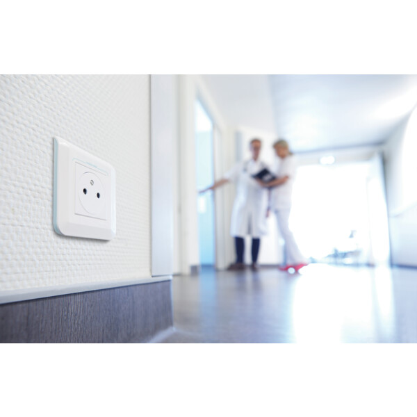 Plaque de finition Mosaic pour 2 modules blanc antimicrobien - Legrand - 078722L