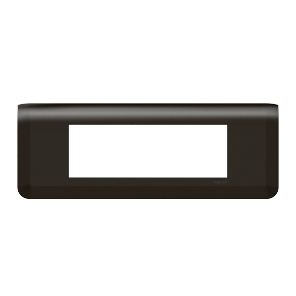Plaque de finition horizontale Mosaic pour 6 modules noir mat - Legrand - 079056L