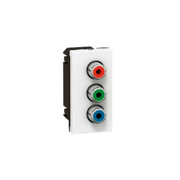 Prise vidéo Legrand Mosaic - YUV - 2 mod - blanc - Legrand - 078769