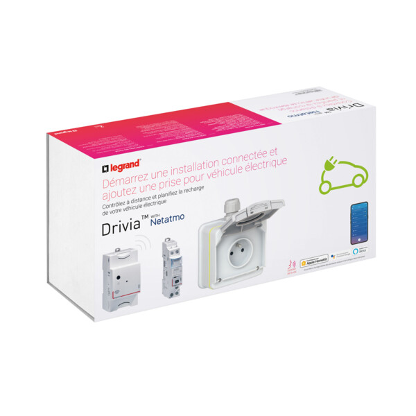 Pack de démarrage Green'up Access connecté Netatmo avec prise VE et accessoires IP66 IK08 - Legrand - 090487