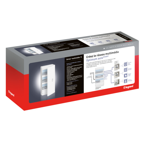 Tableau de communication Legrand Optimum auto Gigabit Drivia 13 Tv sur RJ - Legrand - 413264