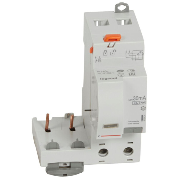 Bloc différentiel Legrand DX³ à vis 2 pôles 40A type F 30mA 230V  - Legrand - 410434