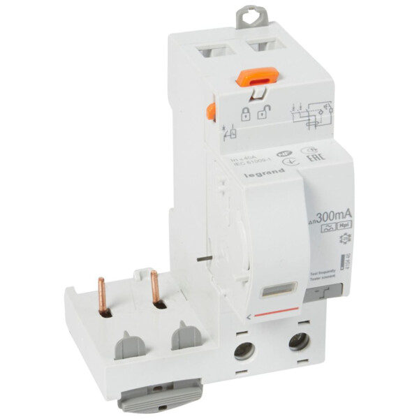 Bloc différentiel Legrand DX³ à vis 2 pôles 40A type F 300mA 230V  - Legrand - 410446