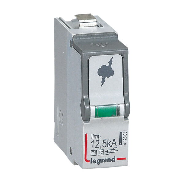 Cassette de remplacement parafoudre Legrand Type 1 et Type 2 limp 12,5 kA - Legrand - 412303