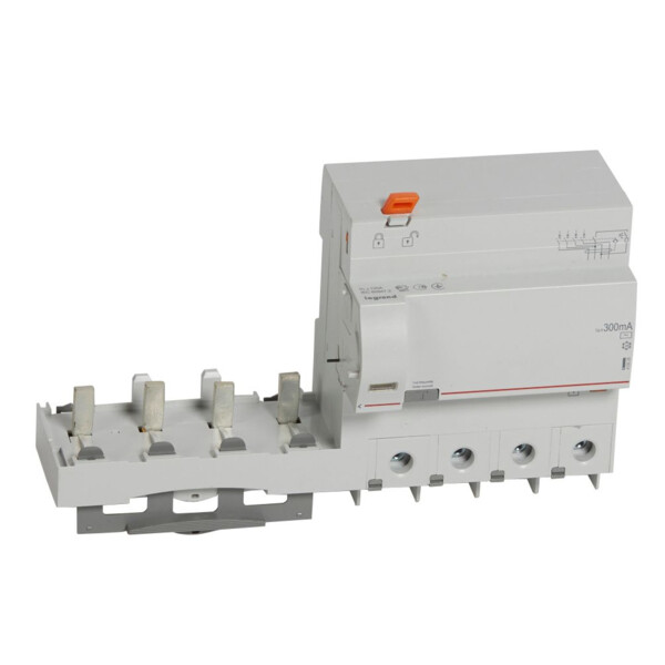 Bloc différentiel adaptable dx³ - à vis - 4p - 400 v~ - 125 a - type ac - 300 ma - Legrand - 410628