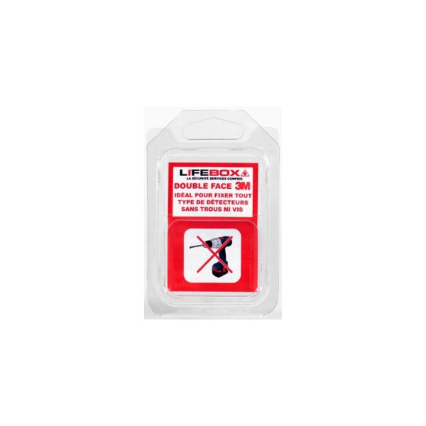 Double Face 3M Lifebox - pour installation Détecteur - 10g - Lifebox - DOUBLEFACE01