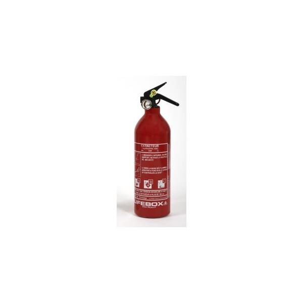 Extincteur à poudre ABC 1KG avec manomètre NF - Lifebox - Lifebox - EXT01