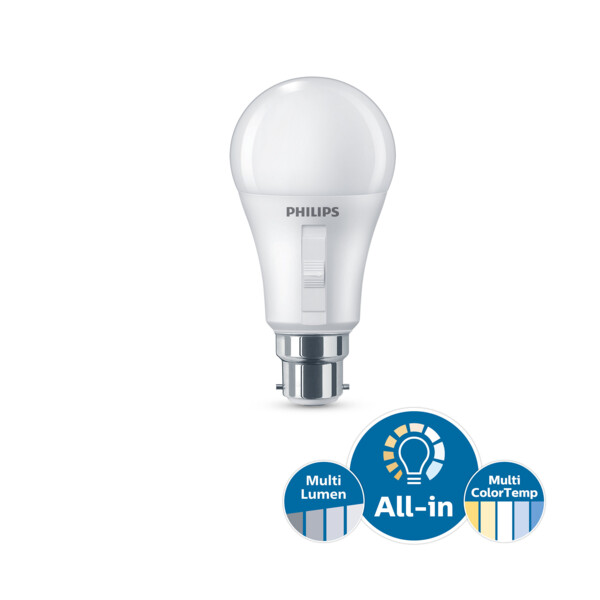 Corepro lampe led e27 bulb all-in 14-100w 5cct gradable 1520 lm 15000h - Mazda - 150592