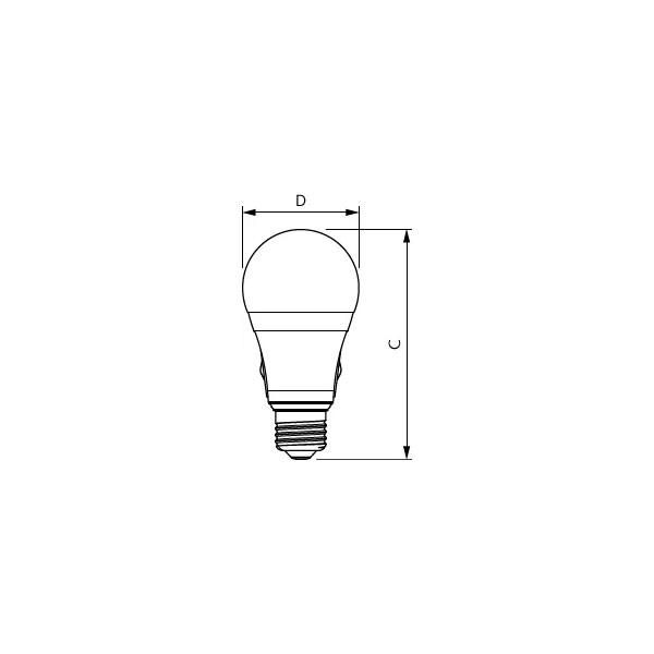 Corepro lampe led e27 bulb all-in 14-100w 5cct gradable 1520 lm 15000h - Mazda - 150592
