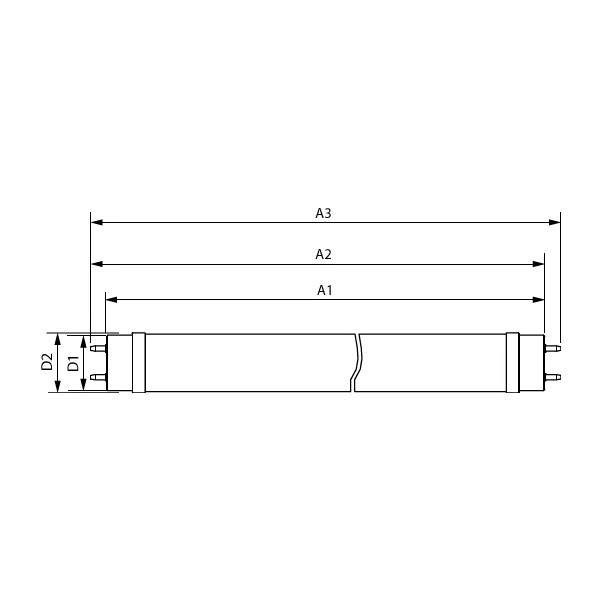 Master tube led value em ou 230v g13 t8 1500mm 19,3/23-58w 840 3100/3700lm75000h - Mazda - 139191