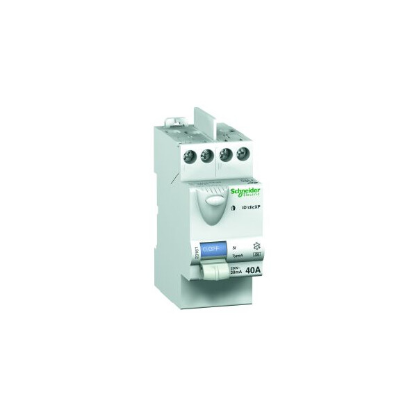 interrupteur différentiel ID' clic - 2P - 40 A - classe AC 30 mA - Merlin Gerin - 23160