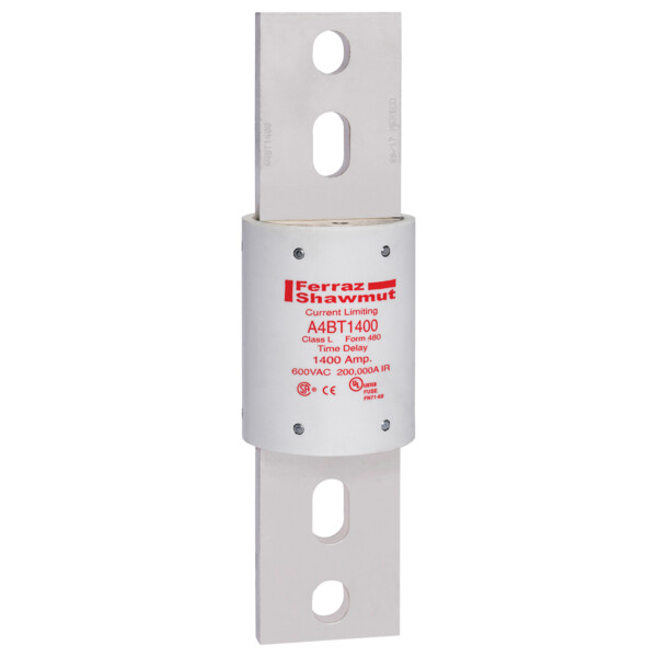 Fusible a4bt - classe l - action temporisée 600vac 500vdc 1400a couteau - Mersen - Ferraz - A4BT1400