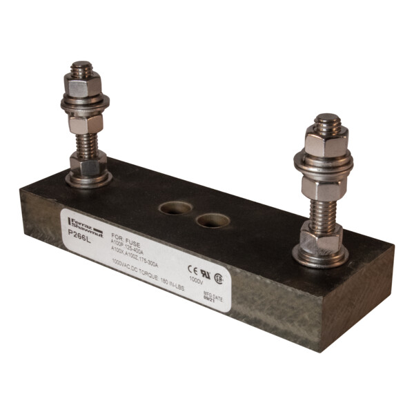 Bloc-fusible 1000v ac/dc 400a 1 pôle tige filetée centre à centre: 4.66 pouce - Mersen - Ferraz - P266L