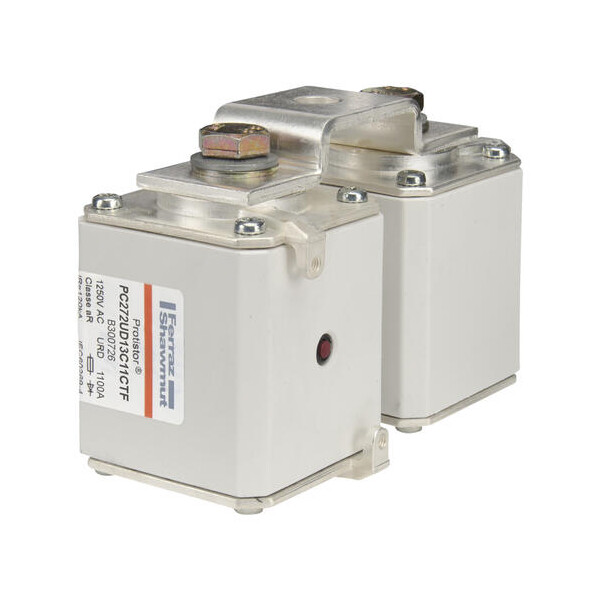 Fusible2 x72 type ttf m10 or m12 ar 1100a - indicateur - 1250v - Mersen - Ferraz - B300726