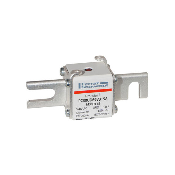 Fusible30 type din80 ar 315a - indicateur - 690v - Mersen - Ferraz - M300115