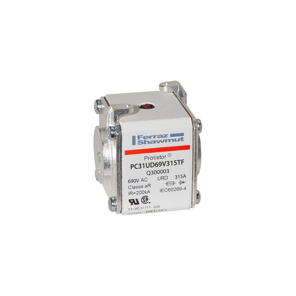 Fusible31 type ttf m8 ar 315a - indicateur - 690v - Mersen - Ferraz - Q300003