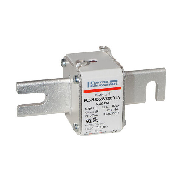 Fusible32 type din110 ar 800a - indicateur - 690v - Mersen - Ferraz - W300192