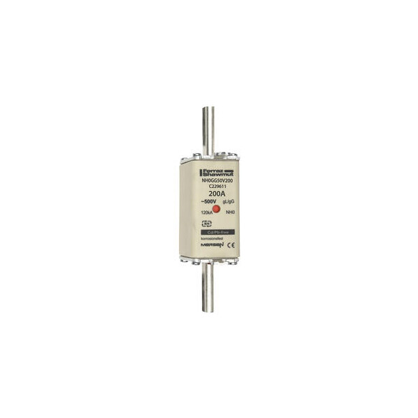 Fusible nh0 gg 200a - indicateur - 500v - Mersen - Ferraz - C229611