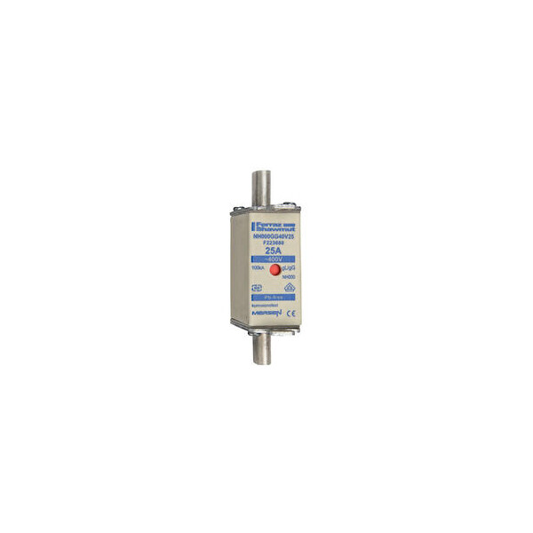 Fusible nh000 gg 25a - indicateur - 400v - Mersen - Ferraz - F223680