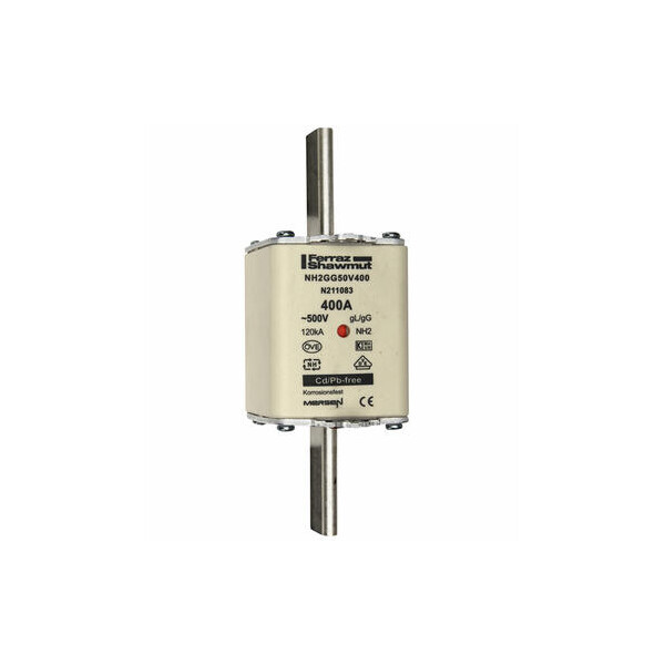 Fusible nh2 gg 400a - indicateur - 500v - Mersen - Ferraz - N211083