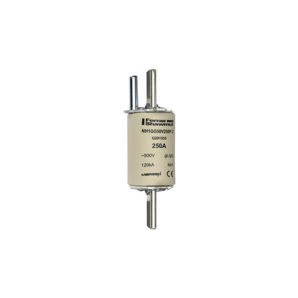 Fusible nh1 gg 250a - percuteur - 500v - Mersen - Ferraz - Q201333