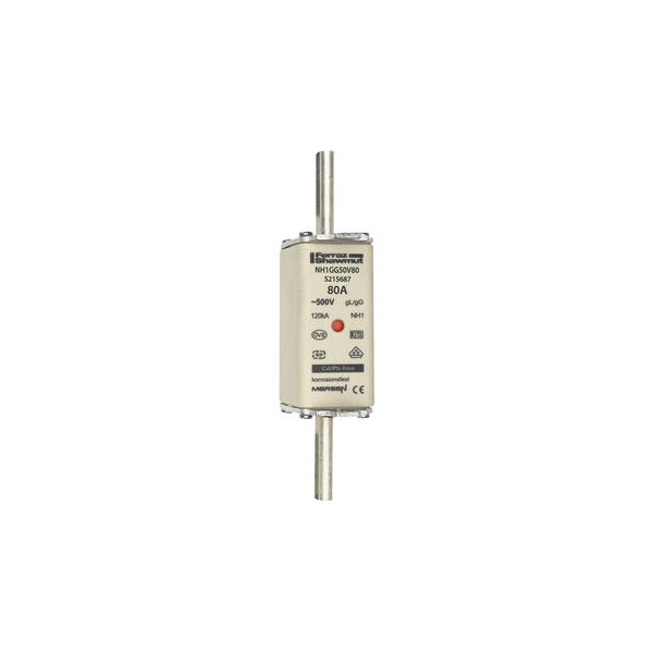 Fusible nh1 gg 80a - indicateur - 500v - Mersen - Ferraz - S215687