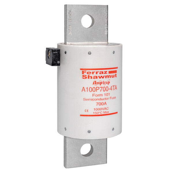 Fusible ultra rapide a100p 1000vac 750vdc 700a boulonné couteau indicateur ta - Mersen - Ferraz - A100P700-4TA