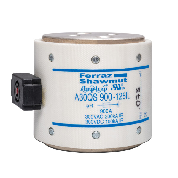 Fusible a30qs 300vac 300vdc 900a plot taraudé à boulonner indicateur il - Mersen - Ferraz - A30QS900-128IL