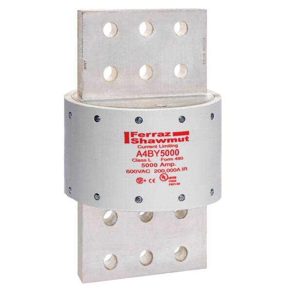 Fusible a4by - classe l - action temporisée 600vac 300vdc 5000a couteau - Mersen - Ferraz - A4BY5000