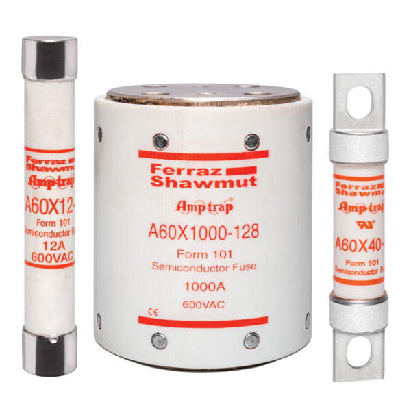 Fusible ultra rapide amp-trap® a60x 600vac 100a boulonné couteau indicateur ta - Mersen - Ferraz - A60X100-4TA