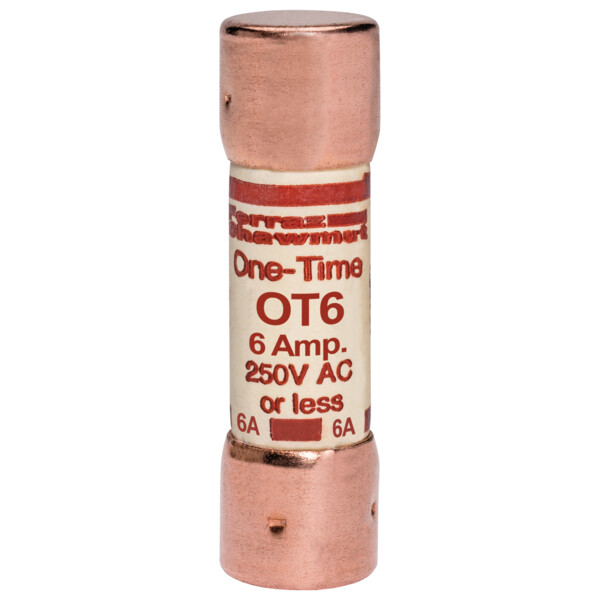 Fusible ot - classe k5 - action rapide 250vac 250vdc 6a capsule - Mersen - Ferraz - OT6