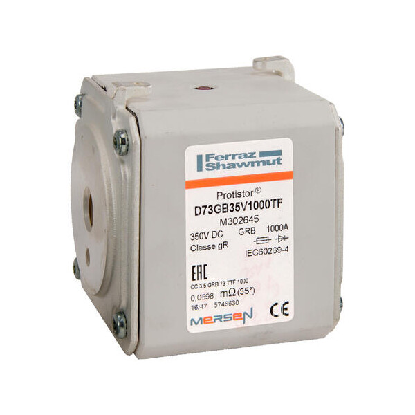 Fusible taille 73 type ttf - gr - 1000a - 350v - Mersen - Ferraz - M302645